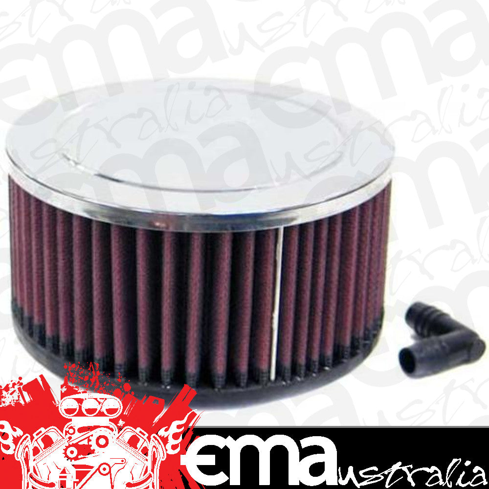 K&N Filters KNRA-067V Universal Clamp On Filter Suit 2.563 In 65 Mm 3 In 76 Mm H X 5.875 In 149 Mm Od