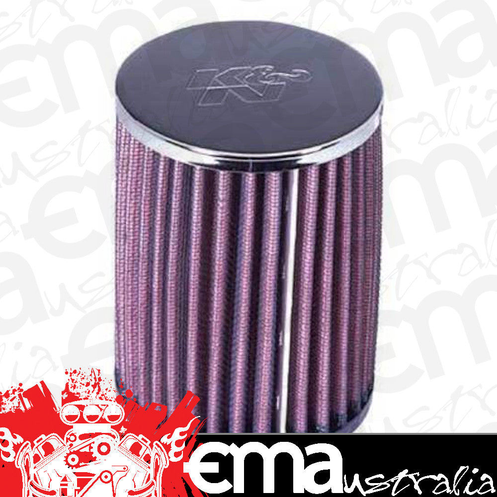 K&N Filters KNRC-0510 Universal Clamp On Filter Suit 2.125 In 54 Mm 5 In 127 Mm H X 3.5 In 89 Mm Od