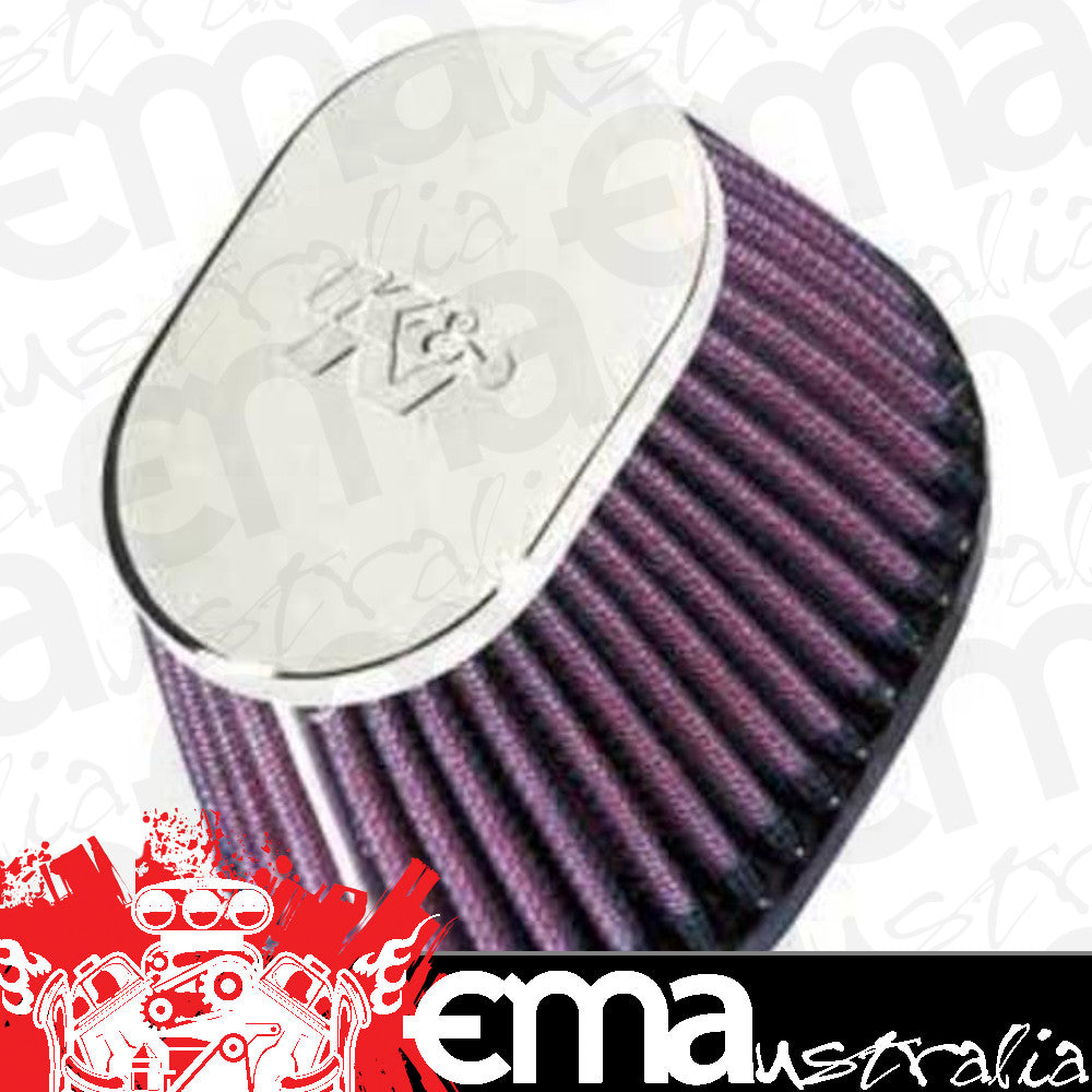 K&N Filters KNRC-0981 Universal Clamp On Filter Suit 2.125 In 54 Mm 4 In 102 Mm Base L X 3 In 76 Mm Base W X 2.75 In 70 Mm H X 3 In 76 Mm Top L X 2 In 51 Mm To