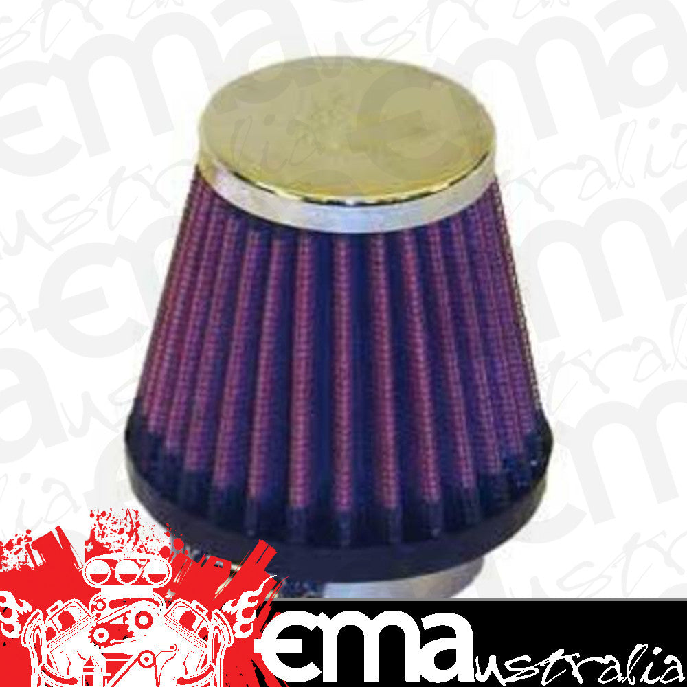 K&N Performance Filters KNRC-1070 Filters Universal Clamp On Filter Suit 1.688 In 43 Mm 2.75 In 70 Mm H X 3 In 76 Mm Base Od X 2 In 51 Mm Top Od