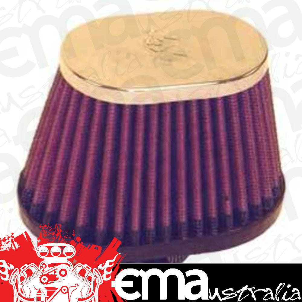K&N Filters KNRC-2450 Universal Clamp On Filter Suit 1.75 In 44 Mm 4 In 102 Mm Base L X 2.875 In 73 Mm Base W X 2.75 In 70 Mm H X 3 In 76 Mm Top L X 2 In 51 Mm