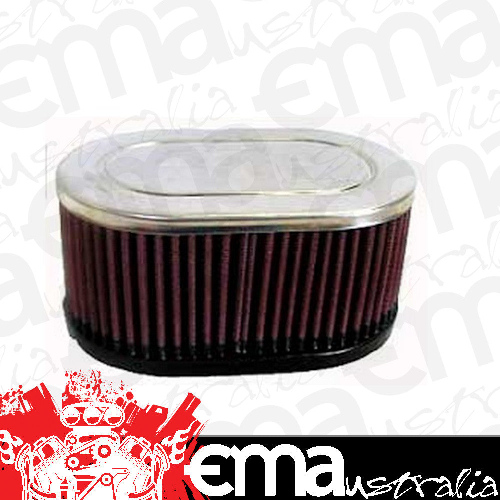 K&N Filters KNRC-3510 Universal Clamp On Filter Suit Dual 2.125 In 54 Mm 3 In 76 Mm H X 6.25 In 159 Mm L X 4 In 102 Mm W