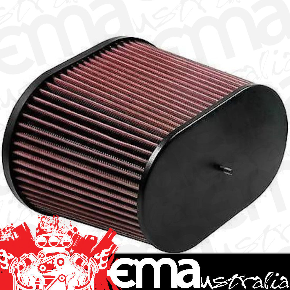 K&N Filters KNRC-5178 Clamp-On Oval Tapered Air Filter 3.688" Inlet 1.5" Offset
