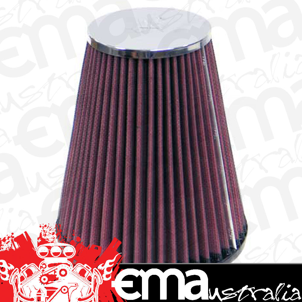 K&N Filters KNRC-8480 Universal Clamp On Filter Suit 3.75 In 95 Mm 6.75 In 171 Mm H X 5.75 In 146 Mm Base Od X 3.5 In 89 Mm Top Od