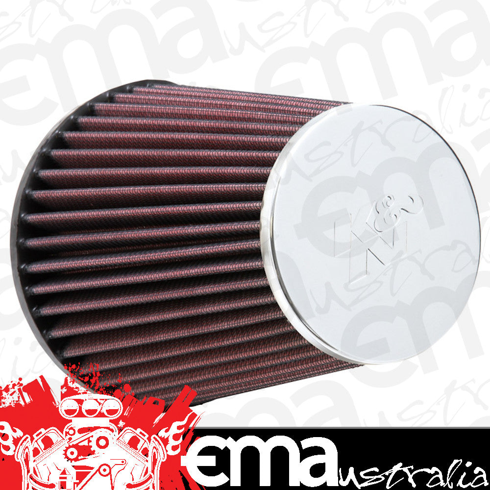 K&N Filters KNRC-9640 Universal Clamp On Filter Suit 3 In 76 Mm 5.938 In 151 Mm H X 3.5 In 89 Mm Top Od 5 In 127 Mm Base Od