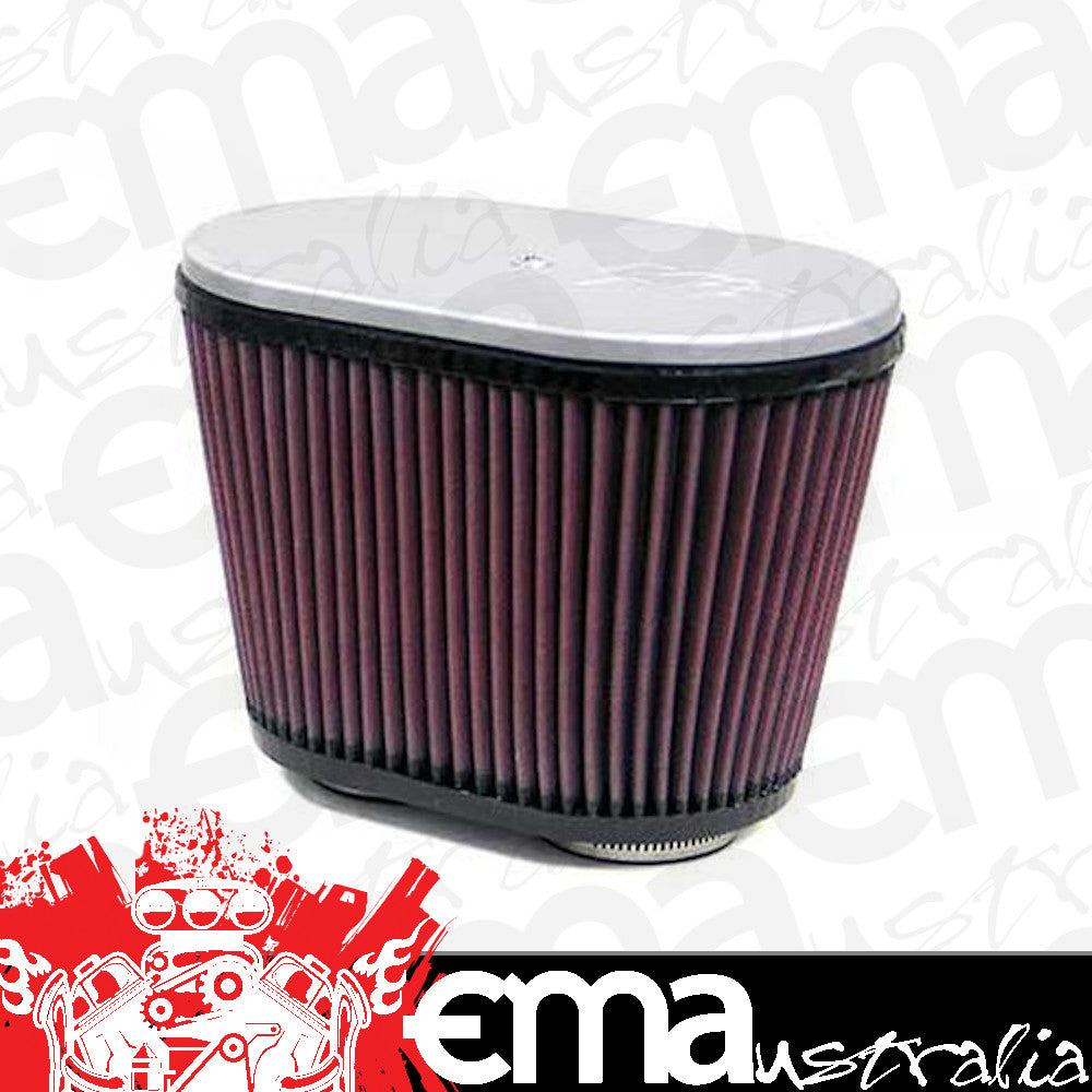 K&N Filters KNRD-3500 Oval Injector Stack Filter 9"L X 5.5"W X 6.25"H Dual 1.875" Neck