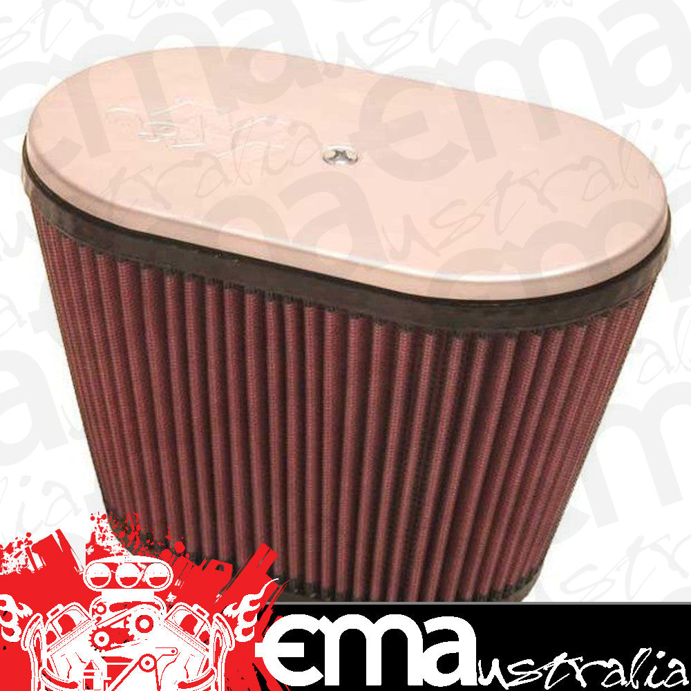 K&N Filters KNRD-4400 Air Filter Stack Oval 9"L X 5.5"W X 6.25"H Dual 2.063" Neck