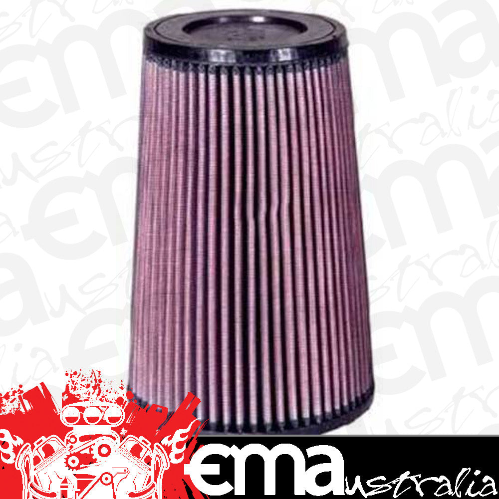 K&N Filters KNRE-0810 Universal Clamp On Filter Suit 3 In 76 Mm 9 In 229 Mm H X 6 In 152 Mm Base Od X 4.625 In 117 Mm Top Od
