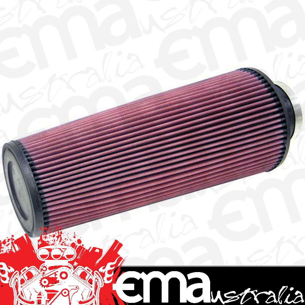 K&N Filters KNRE-0820 Universal Clamp On Filter Suit 3 In 76 Mm 14 In 356 Mm H X 6 In 152 Mm Base Od X 4.625 In 117 Mm Top Od