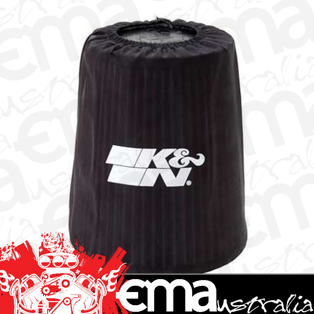 K&N Filters KNRF-1015DK Universal Clamp On Filter Wrap Black
