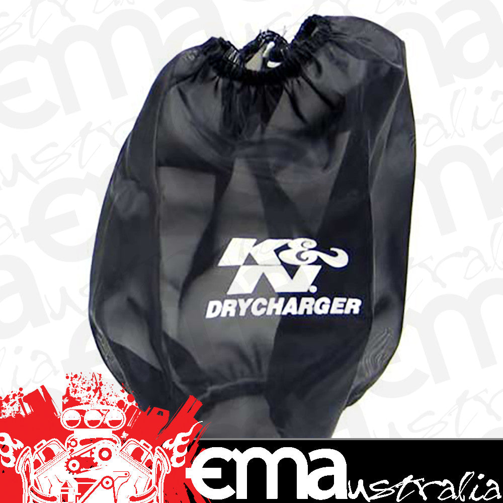 K&N Filters KNRF-1020DK Universal Clamp On Filter Wrap Black