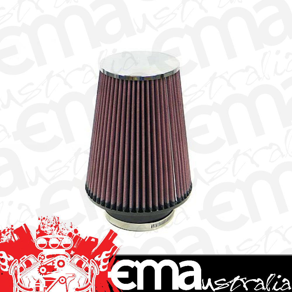 K&N Filters KNRF-1027 Universal Clamp On Filter Suit 4 In 102 Mm 8 In 203 Mm H X 6.5 In 165 Mm Base Od X 4.5 In 114 Mm Top Od