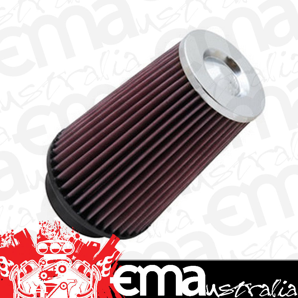 K&N Filters KNRF-1045 Universal Clamp On Filter Suit 3.5 In 89 Mm 8 In 203 Mm H X 5.5 In 140 Mm Base Od X 4 In 102 Mm Top Od
