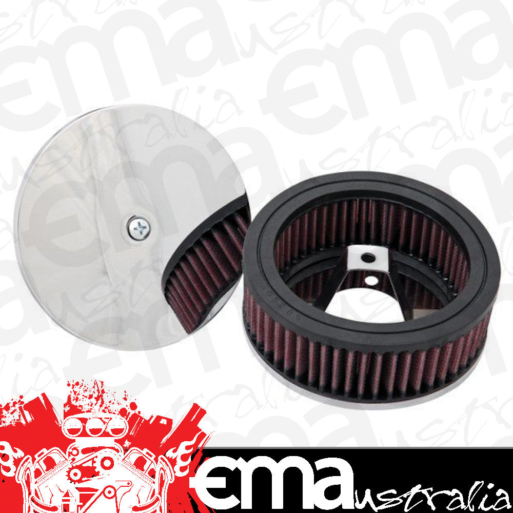 K&N Filters KNRK-3201 Universal Air Cleaner Assembly 5"Od X 2"H Harley Davidsons