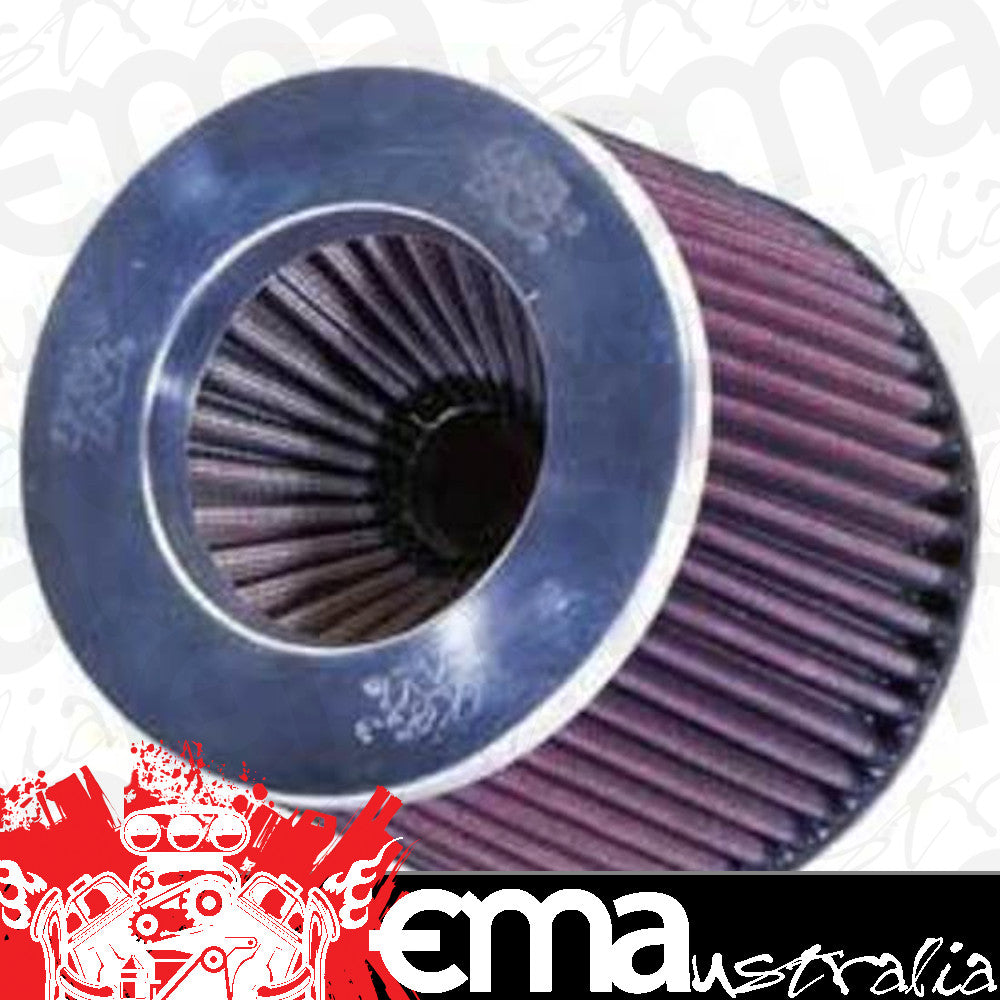 K&N Filters KNRR-3003 Polished Universal Clamp On Filter Suit 3 In 76 Mm 5 In 127 Mm H X 6 In 152 Mm Base Od X 5.25 In 133 Mm Top Od