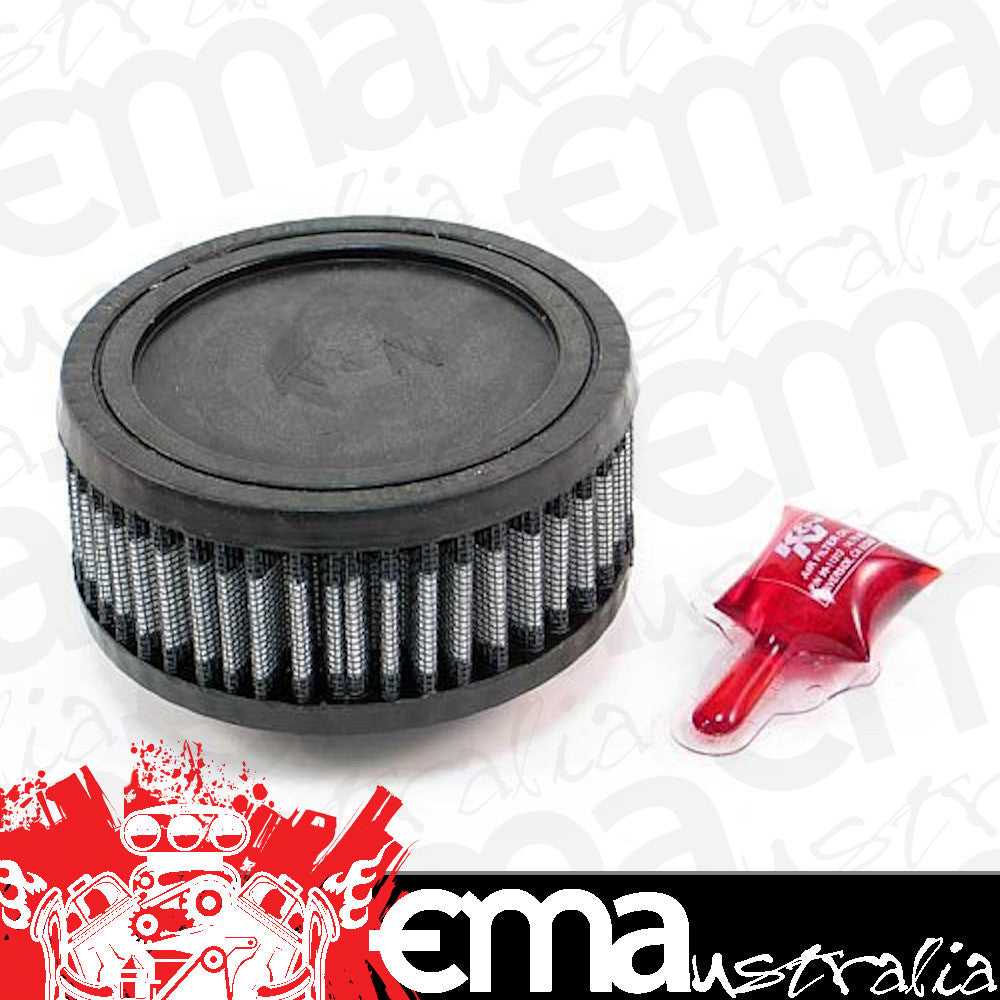 K&N Filters KNRU-0370 Universal Clamp On Filter Suit 1.75 In 44 Mm 2 In 51 Mm H X 4.5 In 114 Mm Od