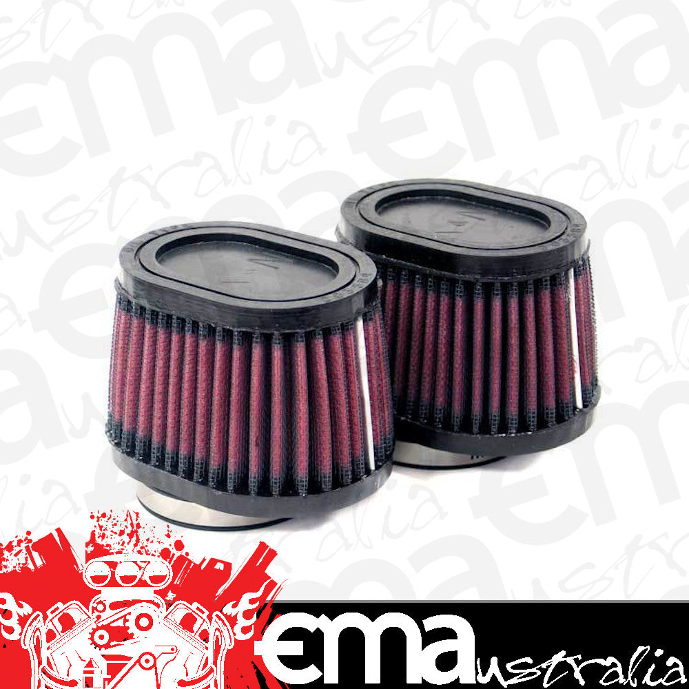K&N Filters KNRU-0982 Universal Clamp On Oval Tapered Filter 2.125 In 54 Mm High 2.75 In 70 Mm, Base L 4 In 102 Mm X W 3 In 76 Mm, Top L 3.5 In 89 Mm X W 2.5 In