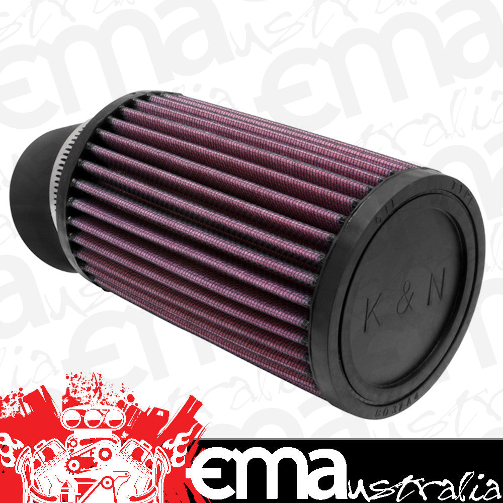 K&N Filters KNRU-1770 Universal Clamp On Filter Suit 2.438 In 62 Mm 6 In 152 Mm H X 3.75 In 95 Mm Od