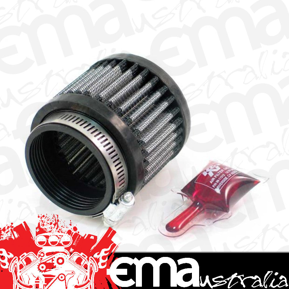 K&N Filters KNRU-1880 Universal Clamp On Filter Suit 2.063 In 52 Mm 2.5 In 64 Mm H X 3 In 76 Mm Od