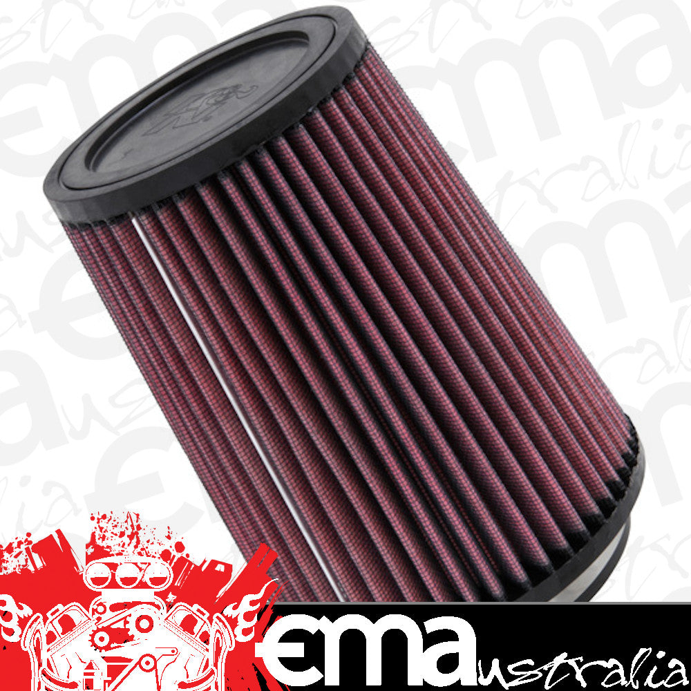 K&N Filters KNRU-2590 Universal Clamp On Round Tapered Filter Suit 4 In 102 Mm 7 In 178 Mm H X 4.375 In 111 Mm Top Od 5.375 In 137 Mm Base Od