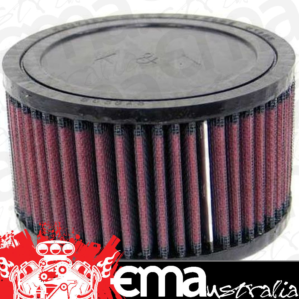 K&N Filters KNRU-2640 Universal Clamp-On Air Filter Round 4.5"Od X 3"H 2.625" Neck