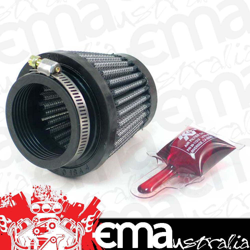 K&N Filters KNRU-2690 Universal Clamp On Filter Suit 1.75 In 44 Mm 2.5 In 64 Mm H X 3 In 76 Mm Base Od X 2 In 51 Mm Top Od