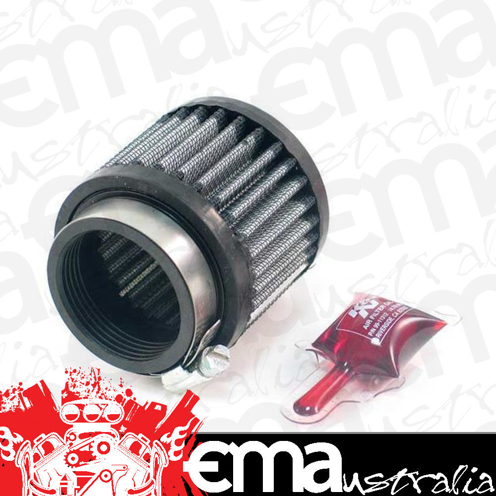 K&N Filters KNRU-2760 Filters Universal Clamp-On Air Filter Round 3"Od X 2.5"H Fit 1.938" Neck