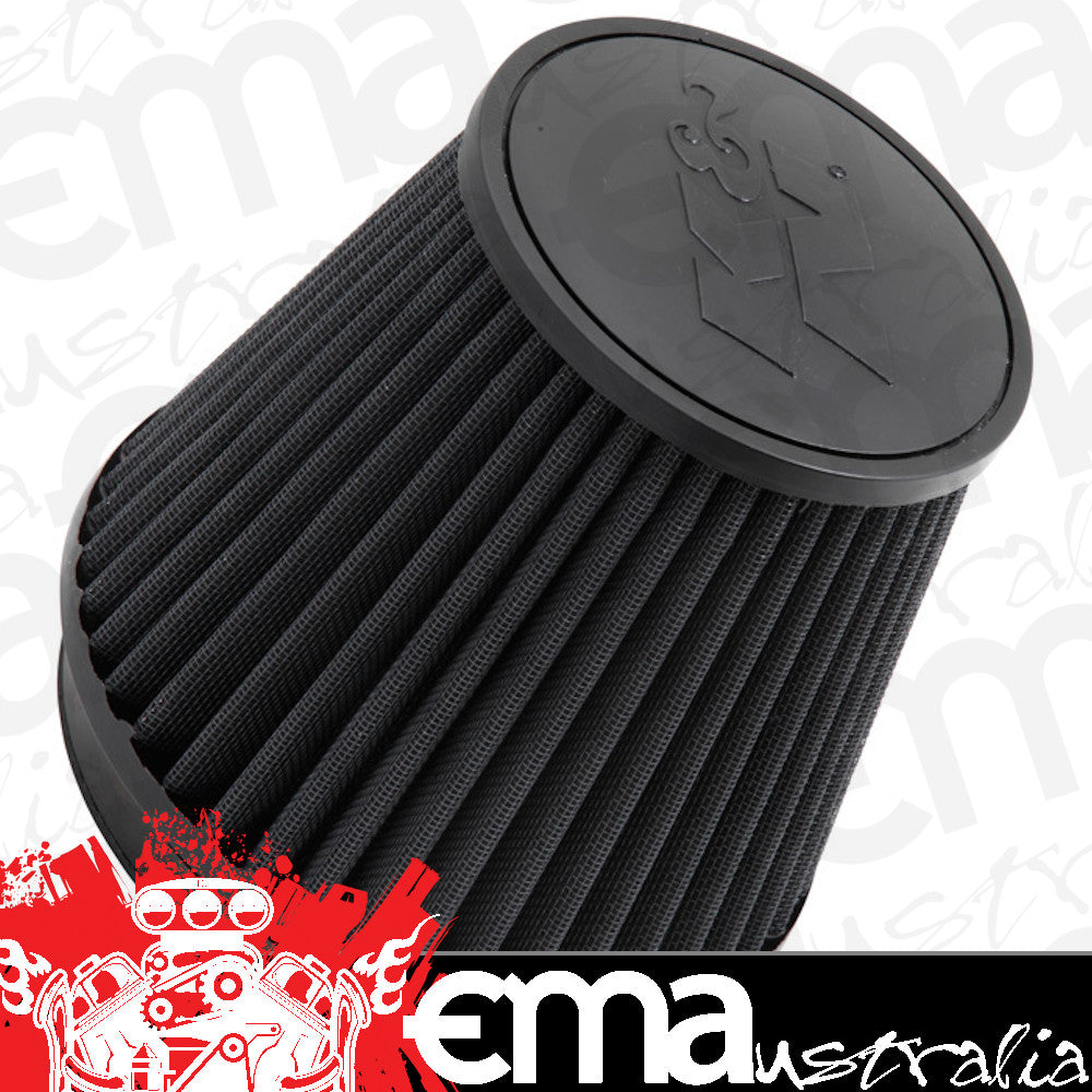 K&N Filters KNRU-3102HBK Black Universal Round Tapered Clamp On Filter Suit 6" 152Mm 6"152 Mm H X 7.5" 191 Mm Base Od X 5.250" 133 Mm Top Od