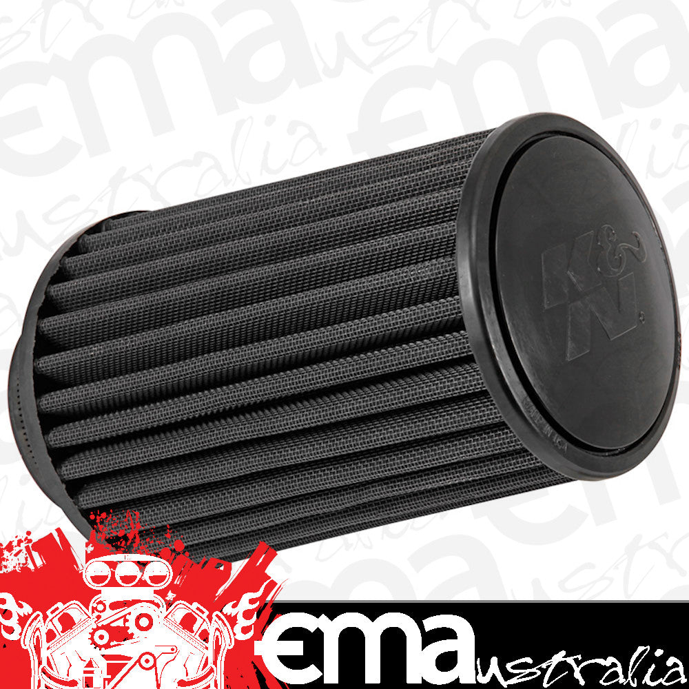 K&N Filters KNRU-3105HBK Black Universal Round Tapered Clamp On Filter Suit 3.50" 89Mm 9.5"241 Mm H X 6" 152 Mm Base Od X 5.250" 133 Mm Top Od