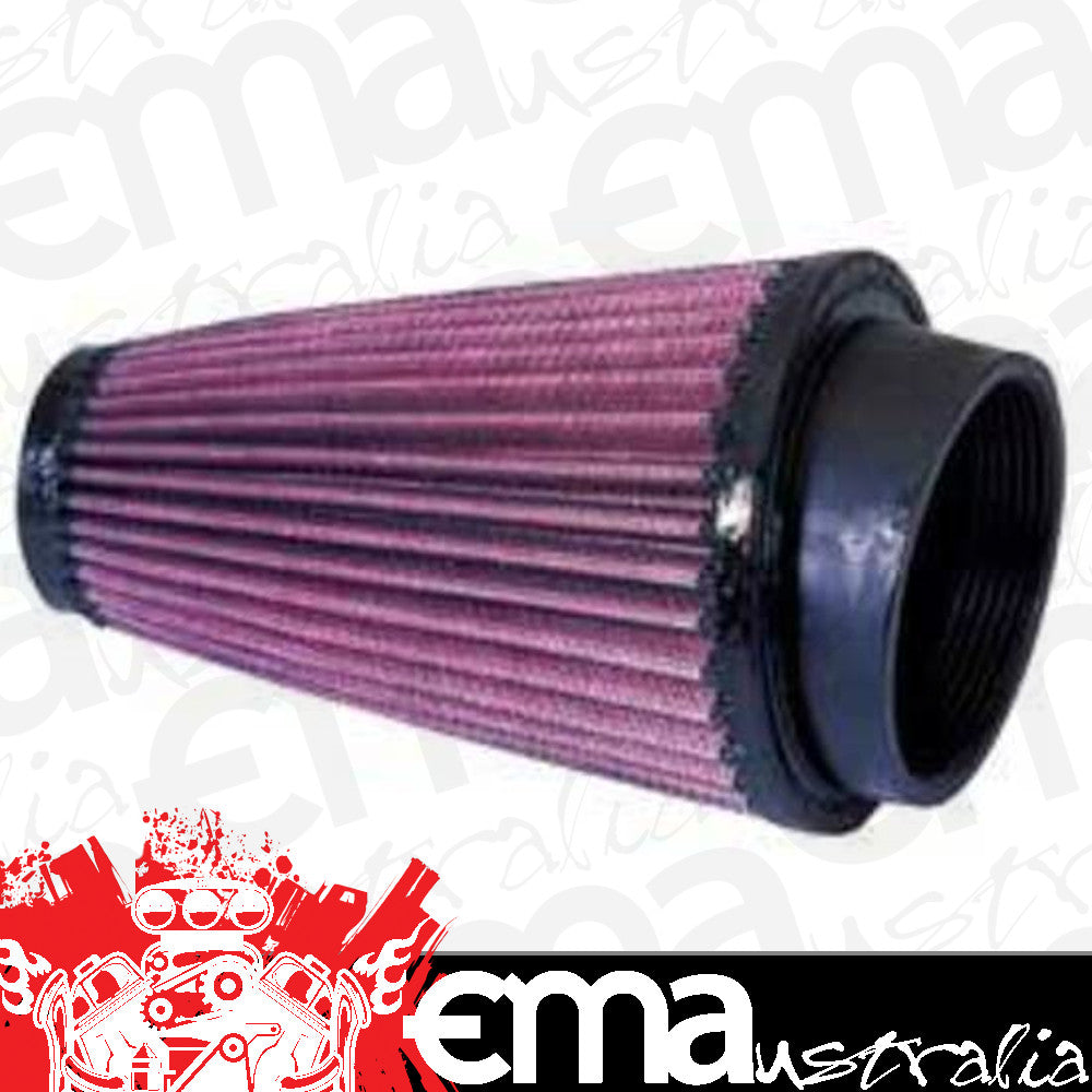 K&N Filters KNRU-3120 Universal Clamp On Filter Suit 2.75 In 70 Mm 6 In 152 Mm H X 4 In 102 Mm Base Od X 2 In 51 Mm Top Od