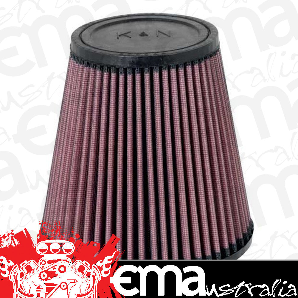 K&N Filters KNRU-5168 Universal Clamp On Filter Suit 3.375 In 86 Mm 6 In 152 Mm H X 5.813 In 148 Mm Base Od X 4 In 102 Mm Top Od