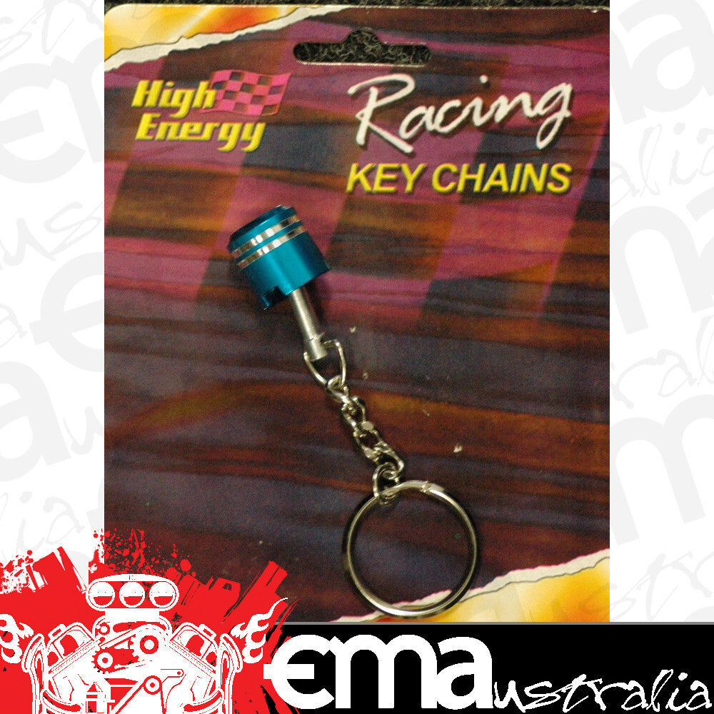 High Energy Racing KR6650B Key Ring Aluminium Piston Blue
