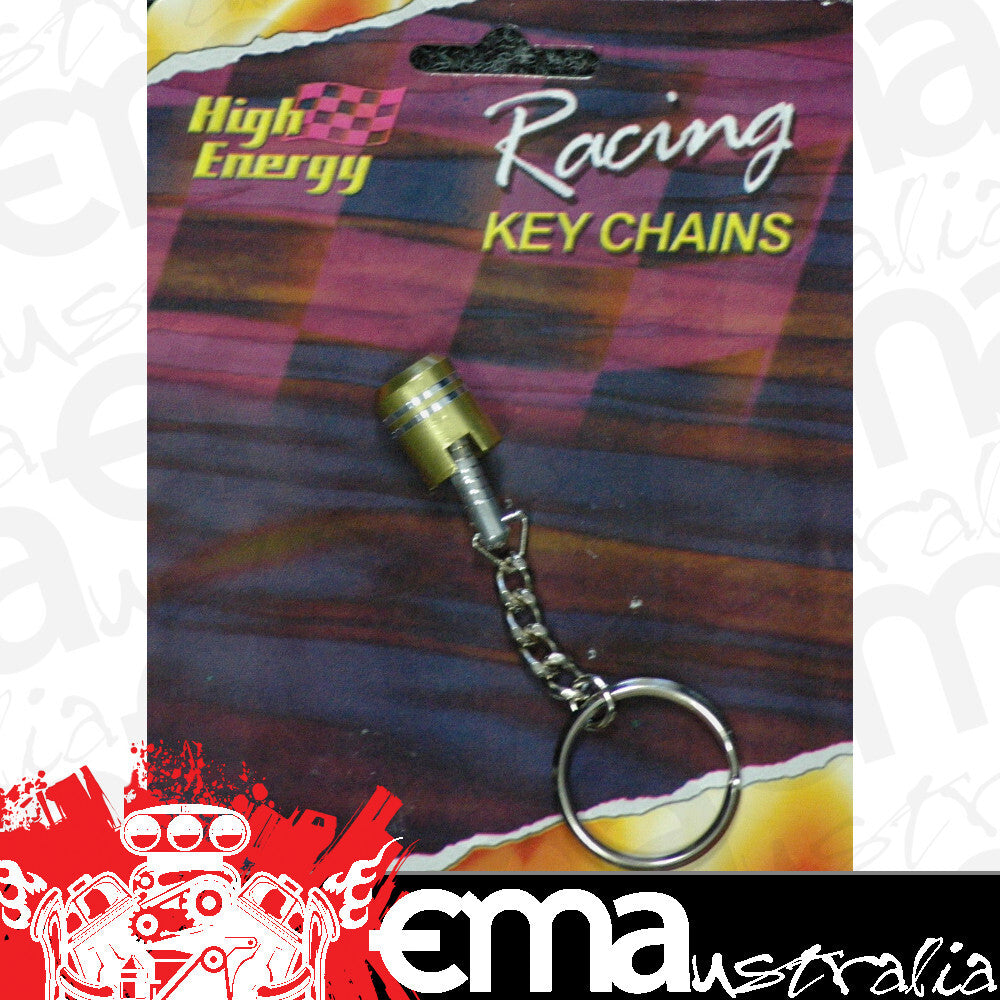 High Energy Racing KR6650G Key Ring Aluminium Piston Gold Anodised