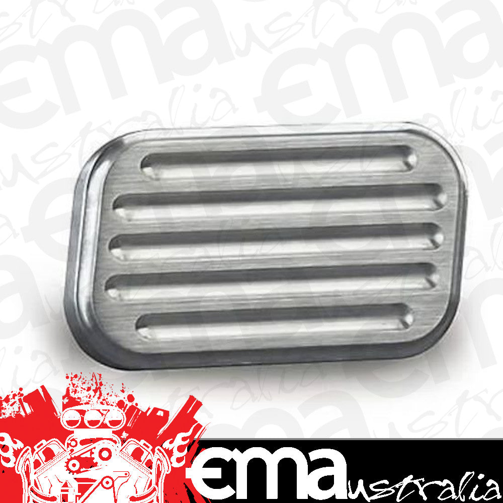 Lokar LK-BAG-6002 Brake Pedal Pad Ball-Milled Brushed Billet Aluminium