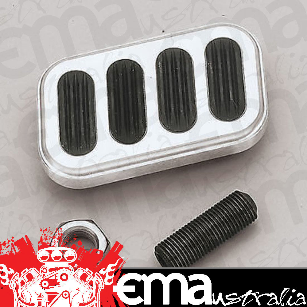 Lokar LK-BAG-6005 Billet Brushed Aluminium Brake Pedal 3"X2" Rectangle