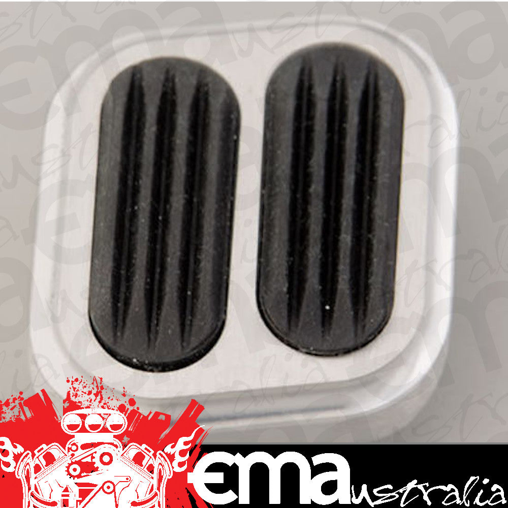 Lokar | LK-BAG-6006 | Square Dimmer Switch Cover Brushed Alloy W/ Rubber Inserts