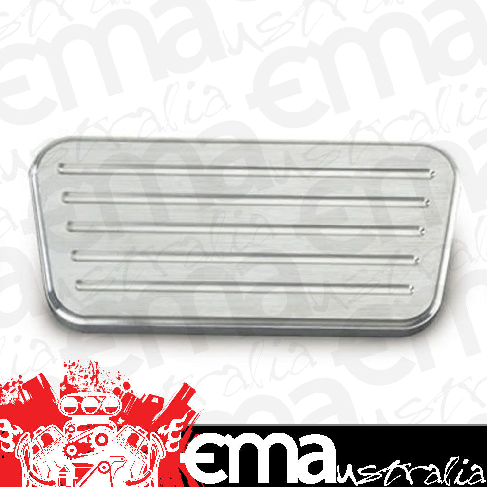 Lokar LK-BAG-6077 Chev 55-57 Automatic Brake Pedal Pad Brushed Billet Alloy