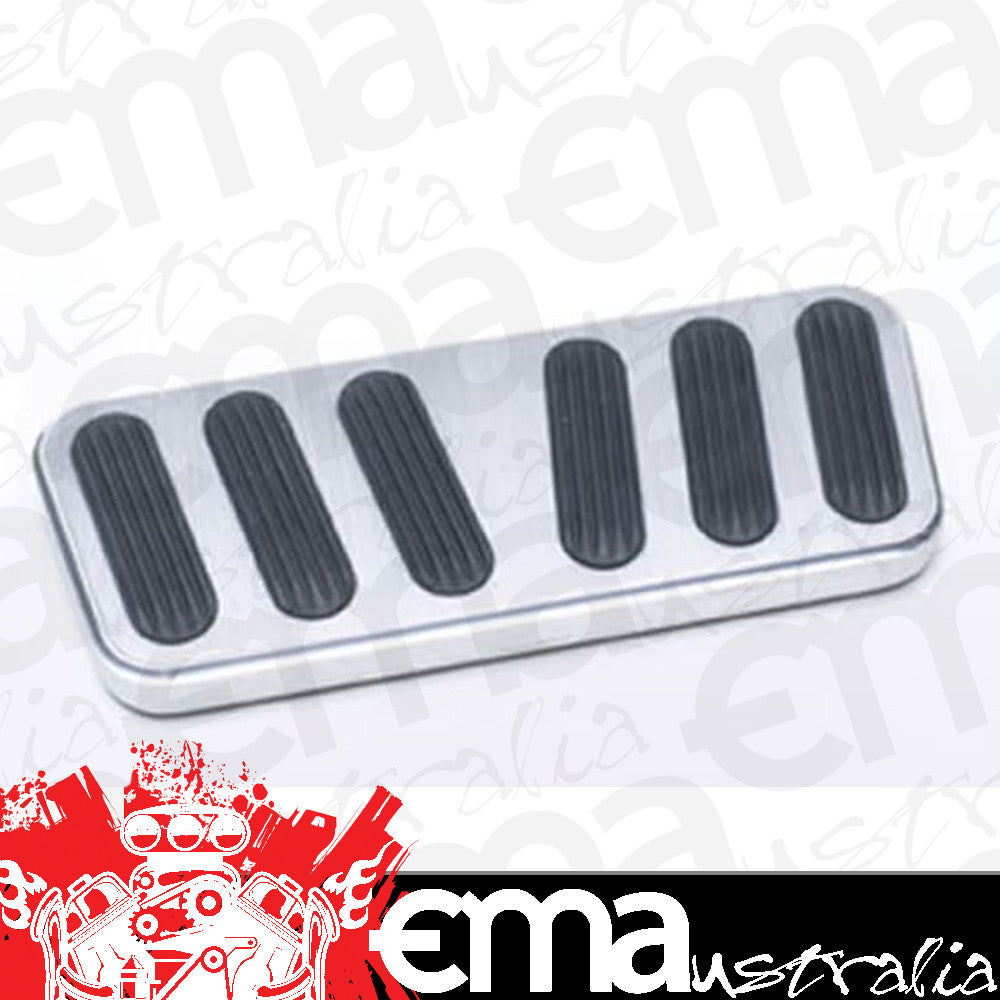 Lokar LK-BAG-6094 Auto Brake Pedal Pad Billet Alloy W/Rubber Suit '67-'69 Camaro