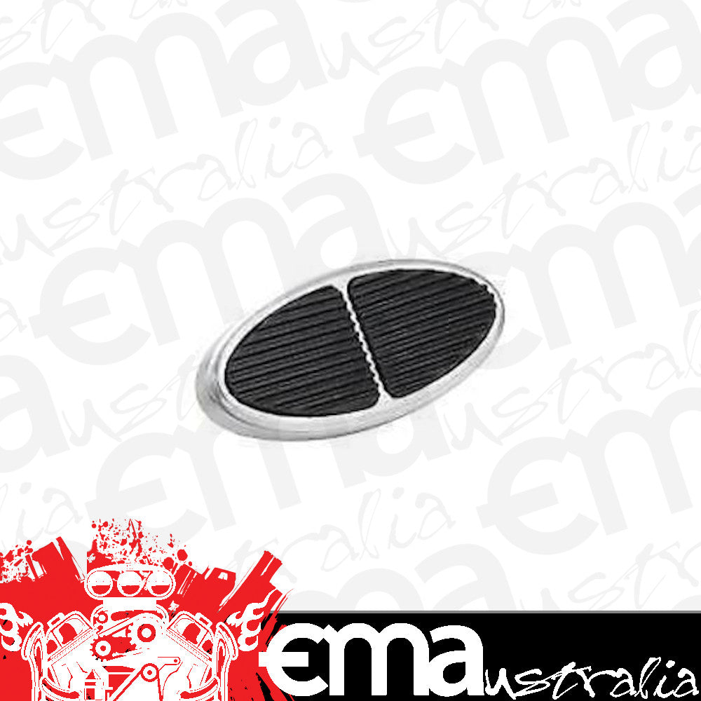 Lokar LK-BAG-6107 Billet Brushed Aluminium Brake Pedal Oval