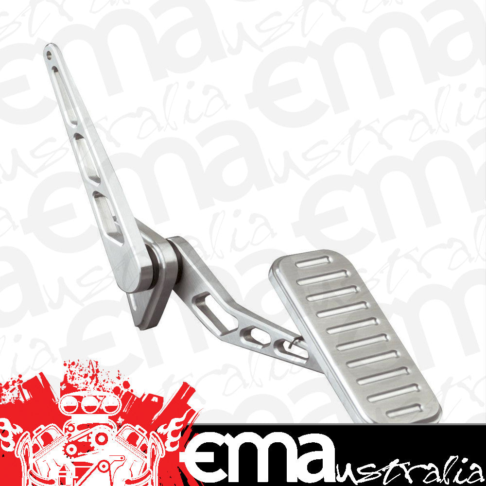 Lokar LK-BFG-6010 Xl Series Accelerator Pedal Brushed Billet Alloy Floor Mount