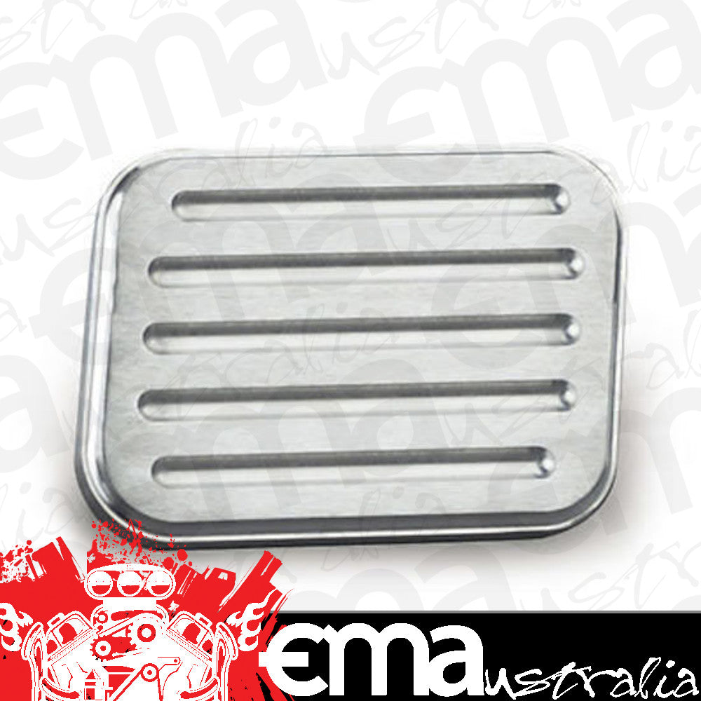 Lokar LK-BFG-6011 Xl Series Brake Pedal Pad Ball-Milled Brushed Billet Aluminium