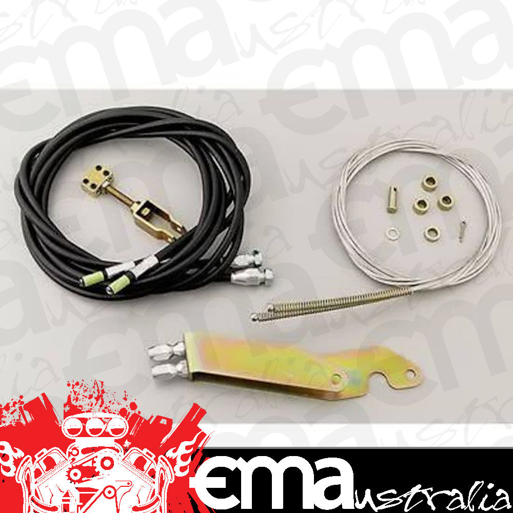 Lokar LK-EC-80TU Universal Transmission Mount Park Brake Cable Black S/Steel