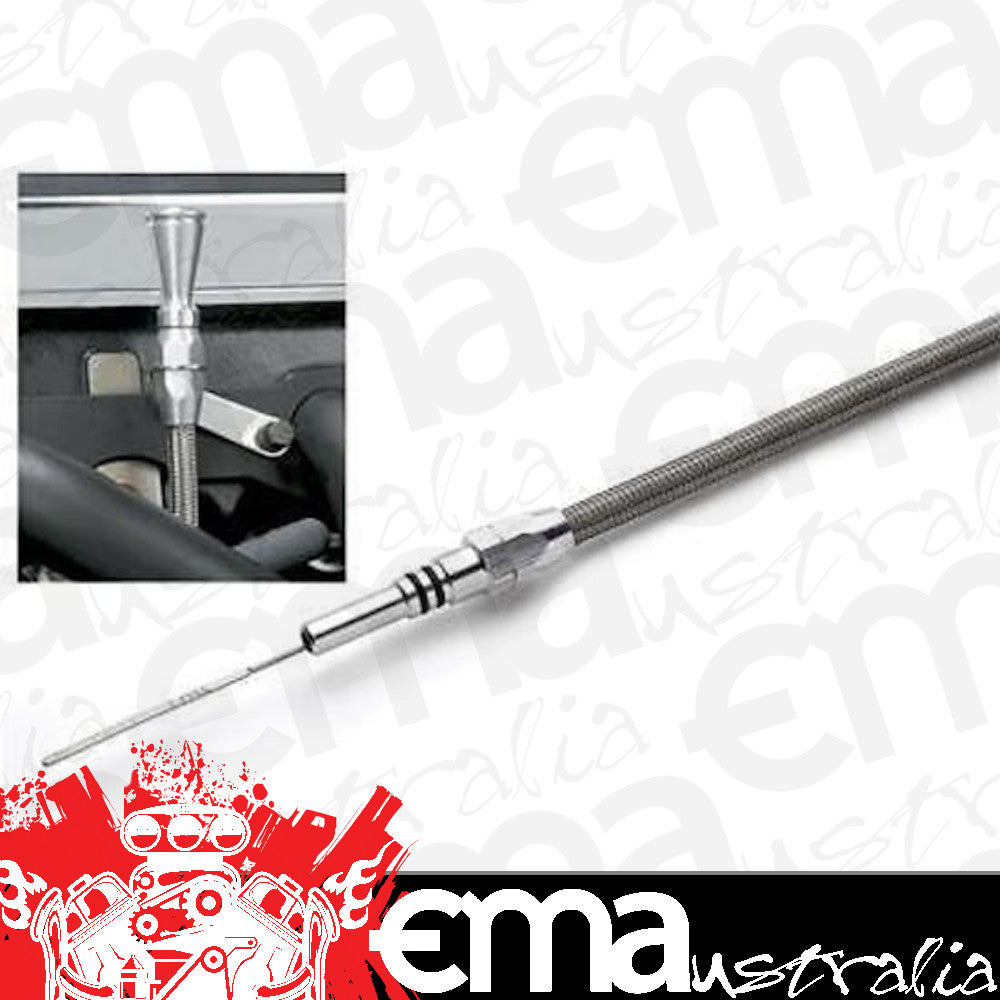 Lokar LK-ED-5013 Braided Engine Dipstick Ford Sb 302W Crate Engine Push Into Pan