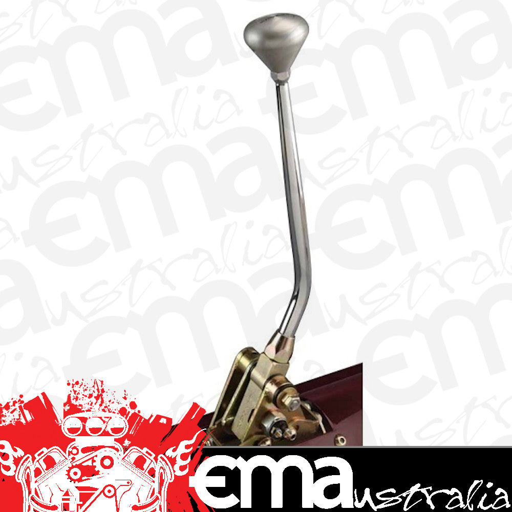 Lokar LK-FMS6700DM 10" Floor Mount Automatic Gear Stick W/ Billet Aluminium Mushroom Gear Knob Suit Th - 700R4 Transmissions