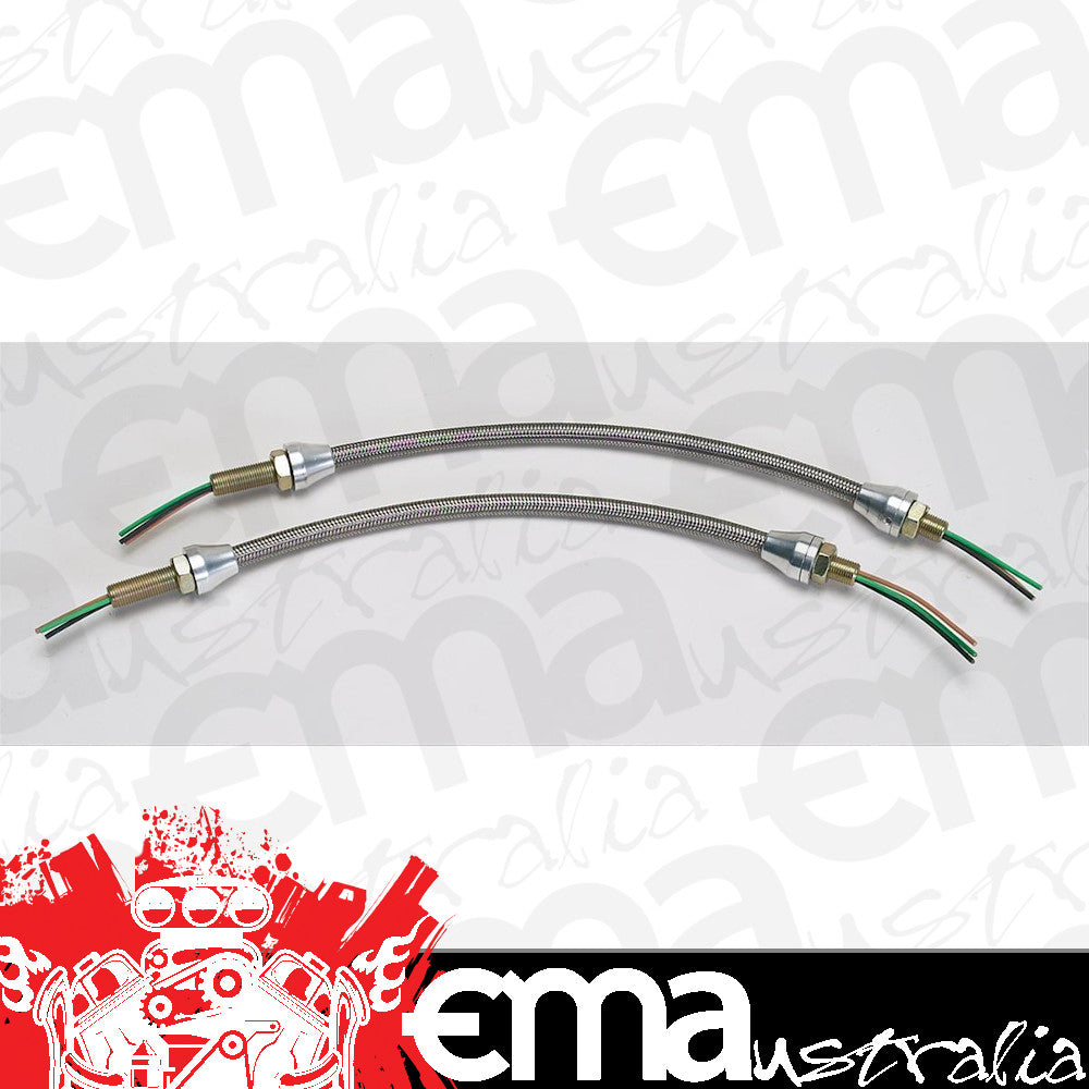 Lokar LK-HL-1900 Stainless Steel Braided Headlight Wiring Harnesses Pair