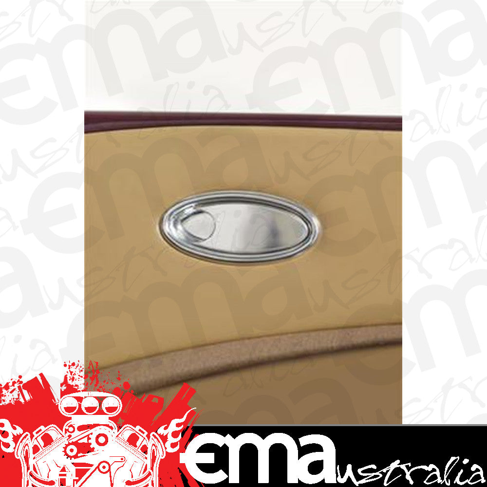 Lokar LK-IDH-2001 Oval Interior Door Handles Polished Billet Aluminium Pair