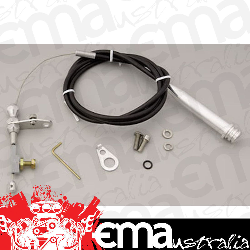 Lokar LK-KD-2700U Stainless Steel Kickdown Cable Black Gm Th700-R4