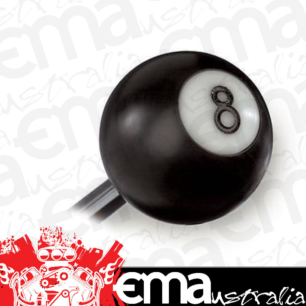 Lokar LK-SK-6850 Black Eight Ball Automatic Shift Knob 3/8-16 & 3/8-24 Threads