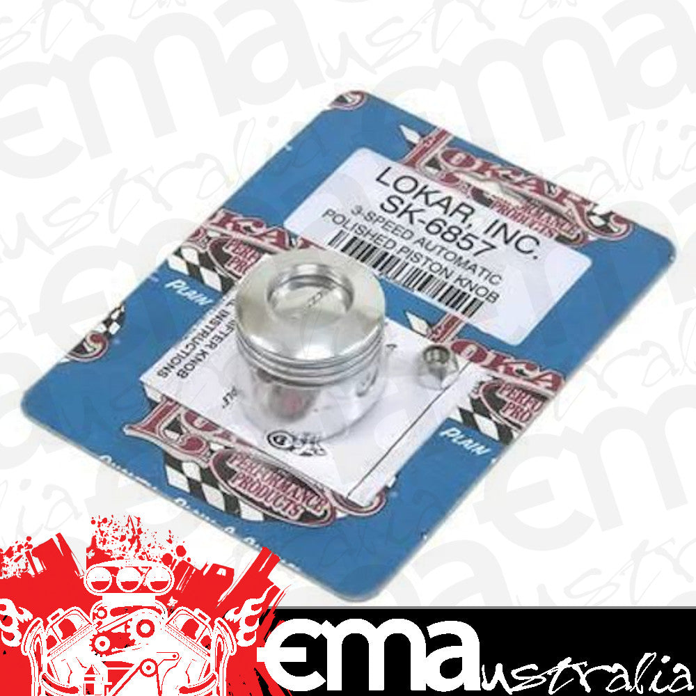 Lokar LK-SK-6857 3-Speed Automatic Brushed Aluminium Piston Gear Knob