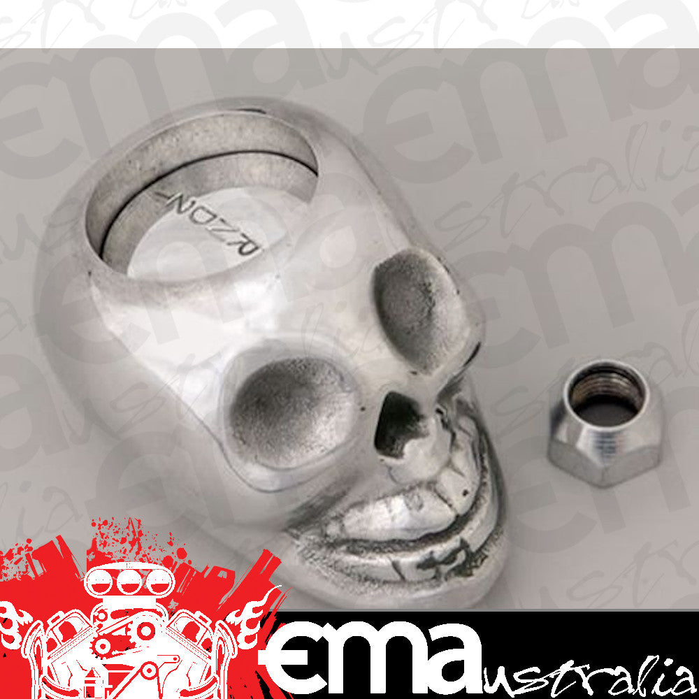Lokar LK-SK-6862 Skull Gear Knob Polished Aluminium Suit 3-Speed Automatic